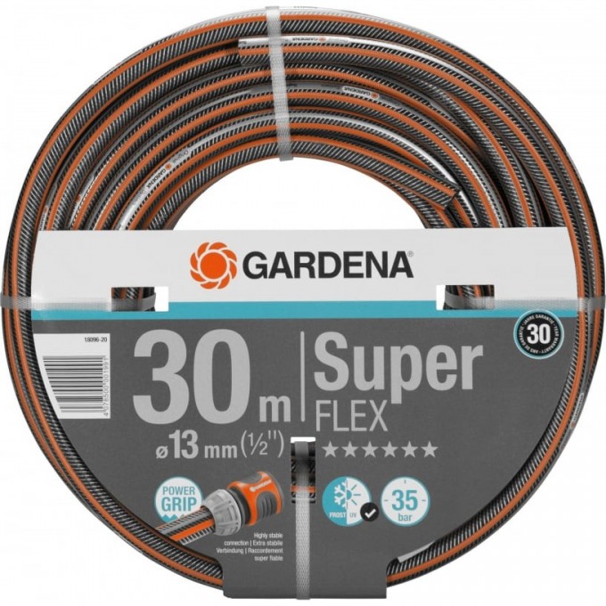 Шланг GARDENA SUPERFLEX 13 мм (1/2"), 30 м 18096-20.000.00 Шланг GARDENA SUPERFLEX 13 мм (1/2"), 30 м 18096-20.000.00