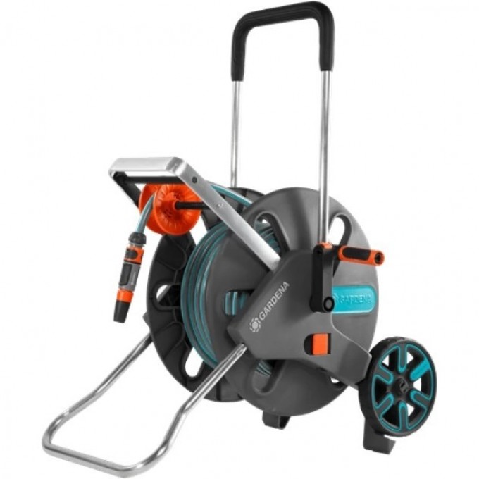Тележка для шланга GARDENA CLEVERROLL L EASY с шлангом Classic 25 м (13 мм (1/2") и комплектом для полива 18522-32.000.00 Тележка для шланга GARDENA CLEVERROLL L EASY с шлангом Classic 25 м (13 мм (1/2") и комплектом для полива 18522-32.000.00