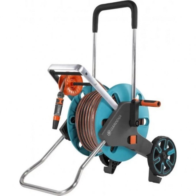 Тележка для шланга GARDENA CLEVERROLL M EASY с шлангом FLEX 30 м (13 мм (1/2") и комплектом для полива 18517-28.000.00 Тележка для шланга GARDENA CLEVERROLL M EASY с шлангом FLEX 30 м (13 мм (1/2") и комплектом для полива 18517-28.000.00